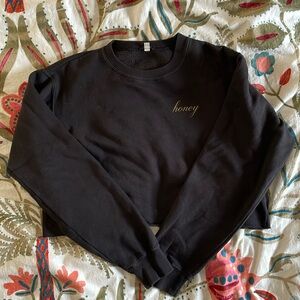 Brandy Melville John Galt honey cropped sweatshirts